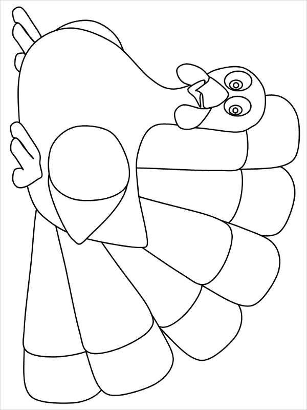 Turkey Template Printable Pdf Printable Word Searches