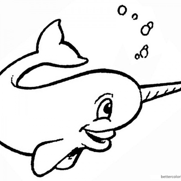 Coloring Pages Of Narwhals