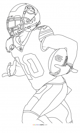 Tyreek Hill NFL Coloring Page Coloring Home