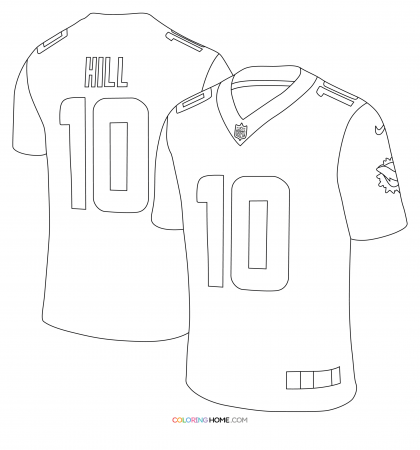 Tyreek Hill NFL Coloring Page Coloring Home