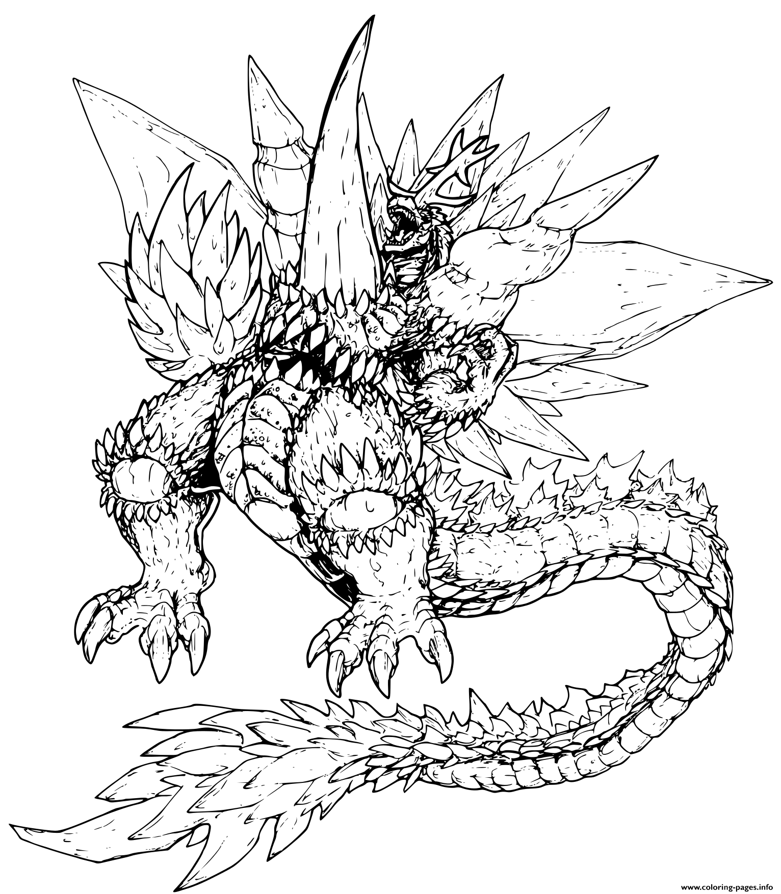 free printable godzilla coloring pages