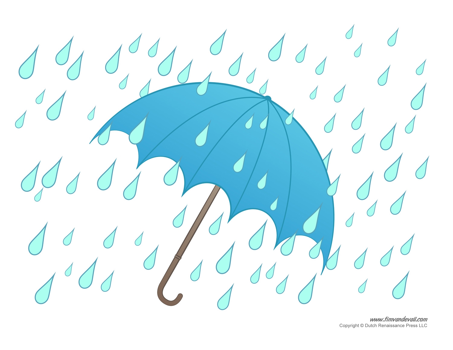umbrella template free printable