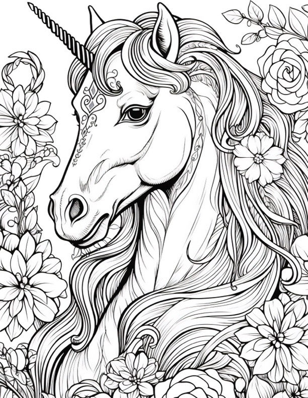 free printable coloring pages for girls unicorns