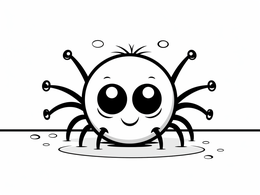 Unique Spider Coloring Printable Coloring Page