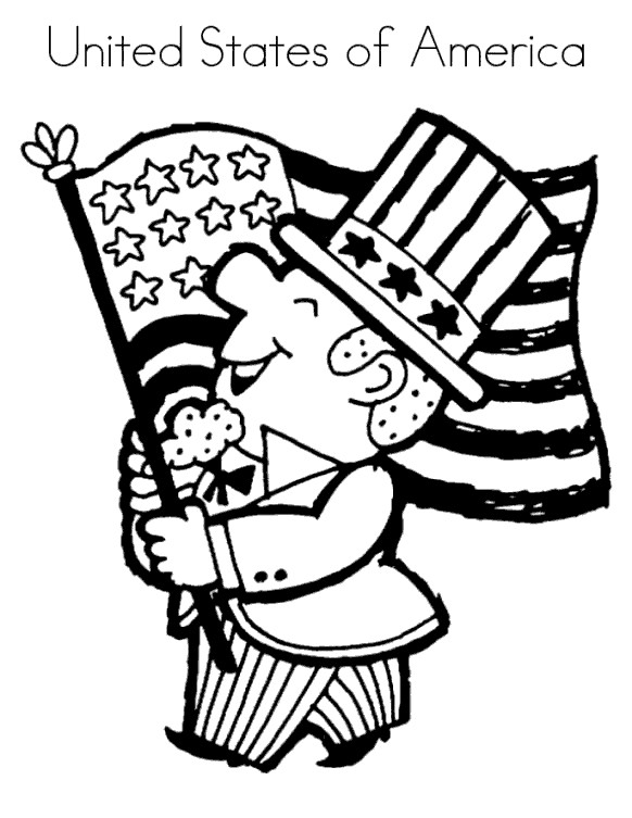 United States Of America Constitution Coloring Pages Free Printable