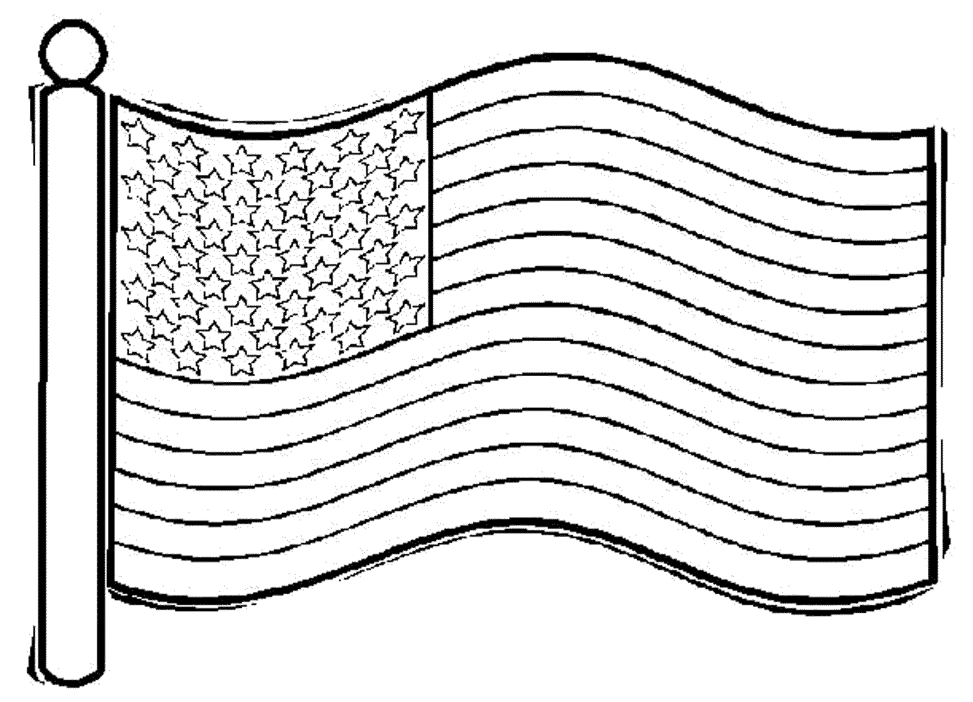 United States Of America Flag Coloring Page Coloring Pages