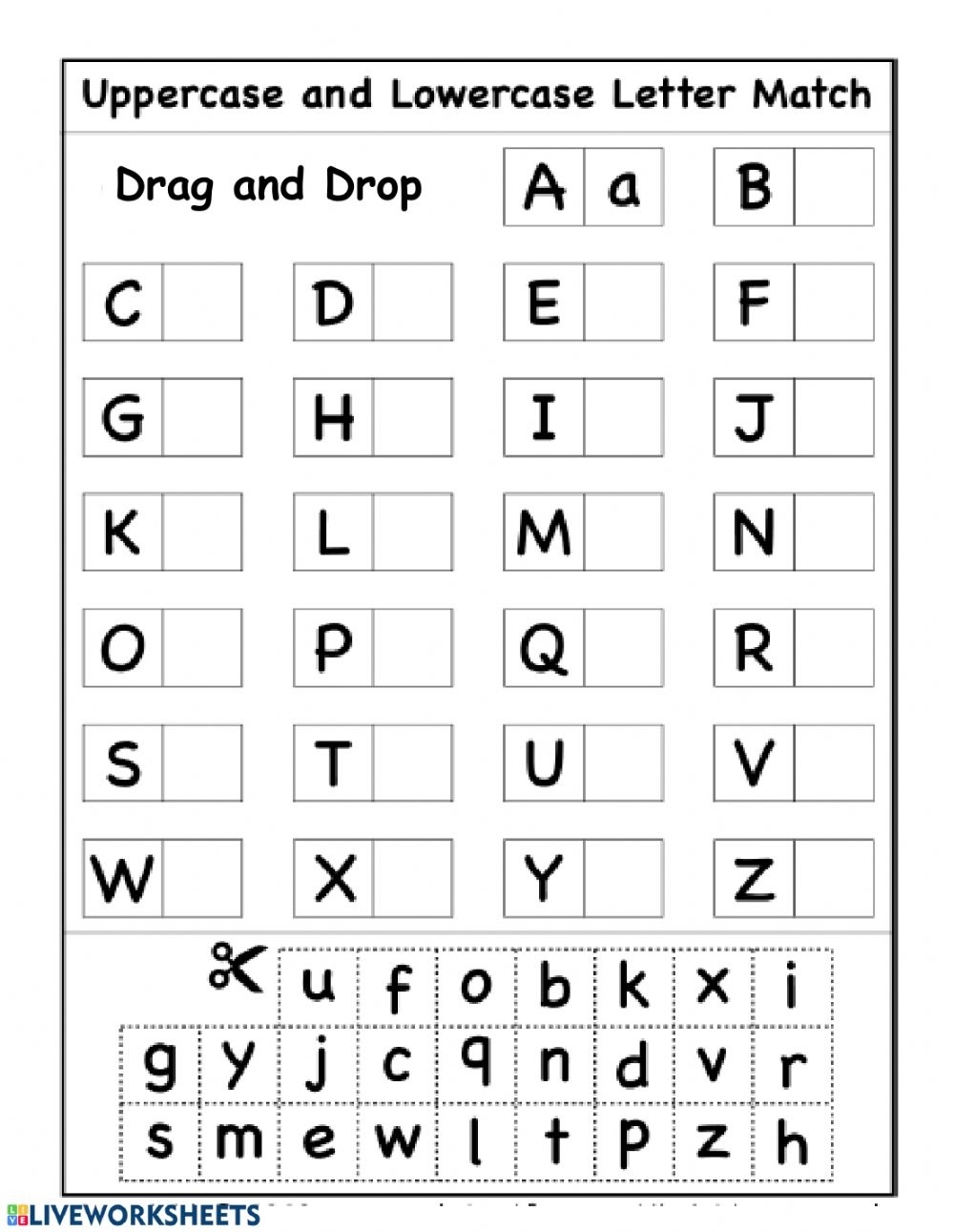 free printable uppercase and lowercase letters worksheets pdf