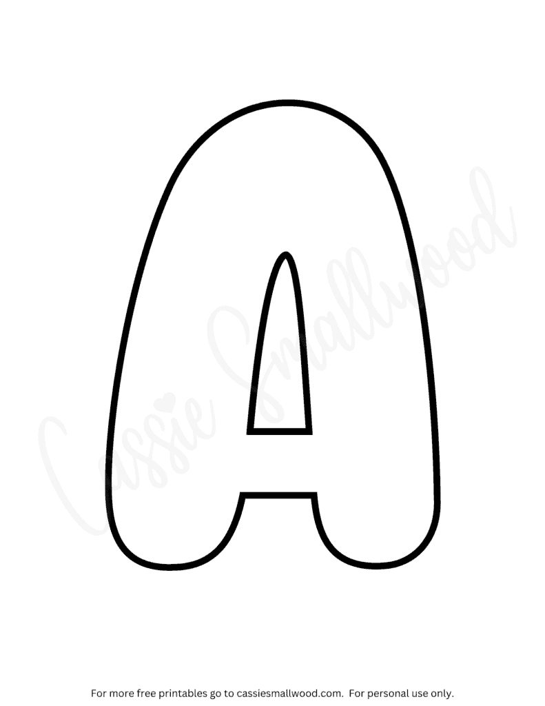 Uppercase Bubble Letter A 1 Copy Cassie Smallwood