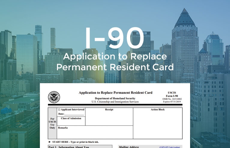 USCIS Form I 90 Application To Replace Permanent Resident 49 OFF