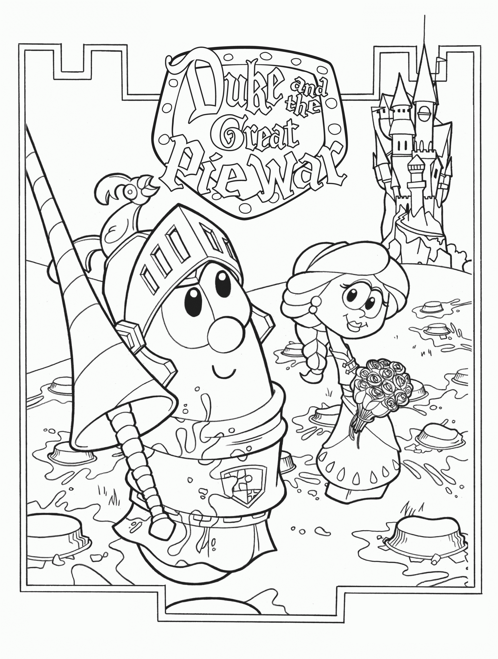 Veggie Tales Easter Coloring Pages Coloring Home