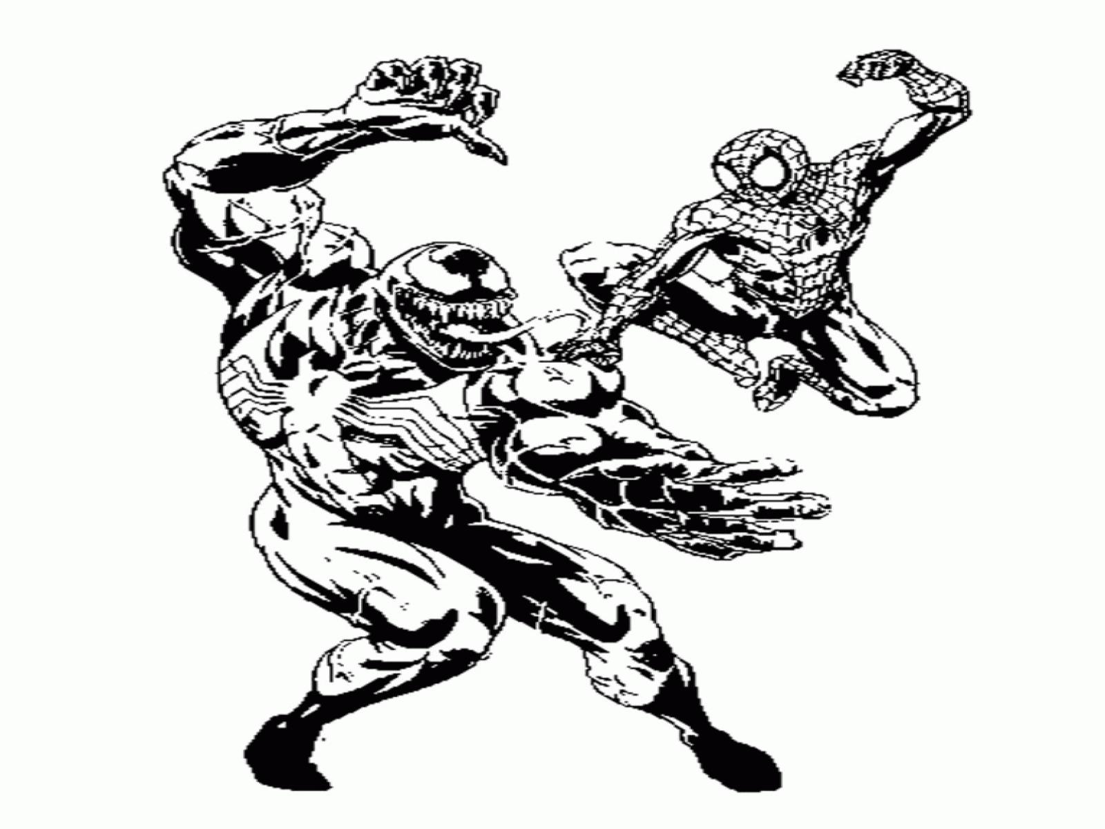 Venom Vs Spiderman Coloring Pages Coloring Home