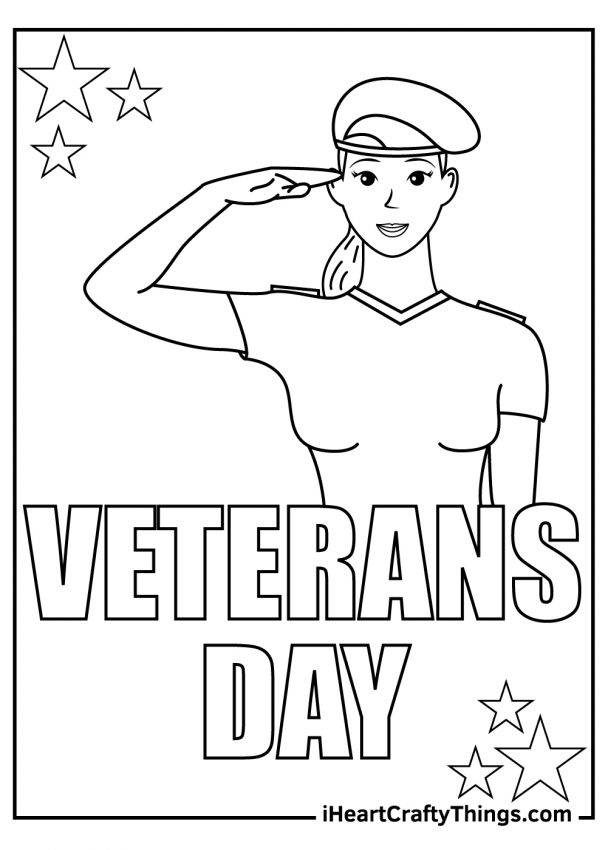 free printable coloring pages for veterans day