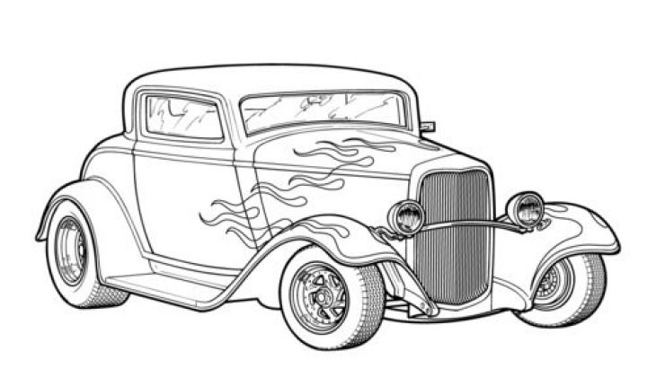 Vintage Car Coloring Pages