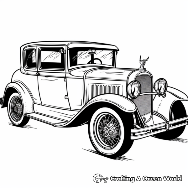 Vintage Car Coloring Pages