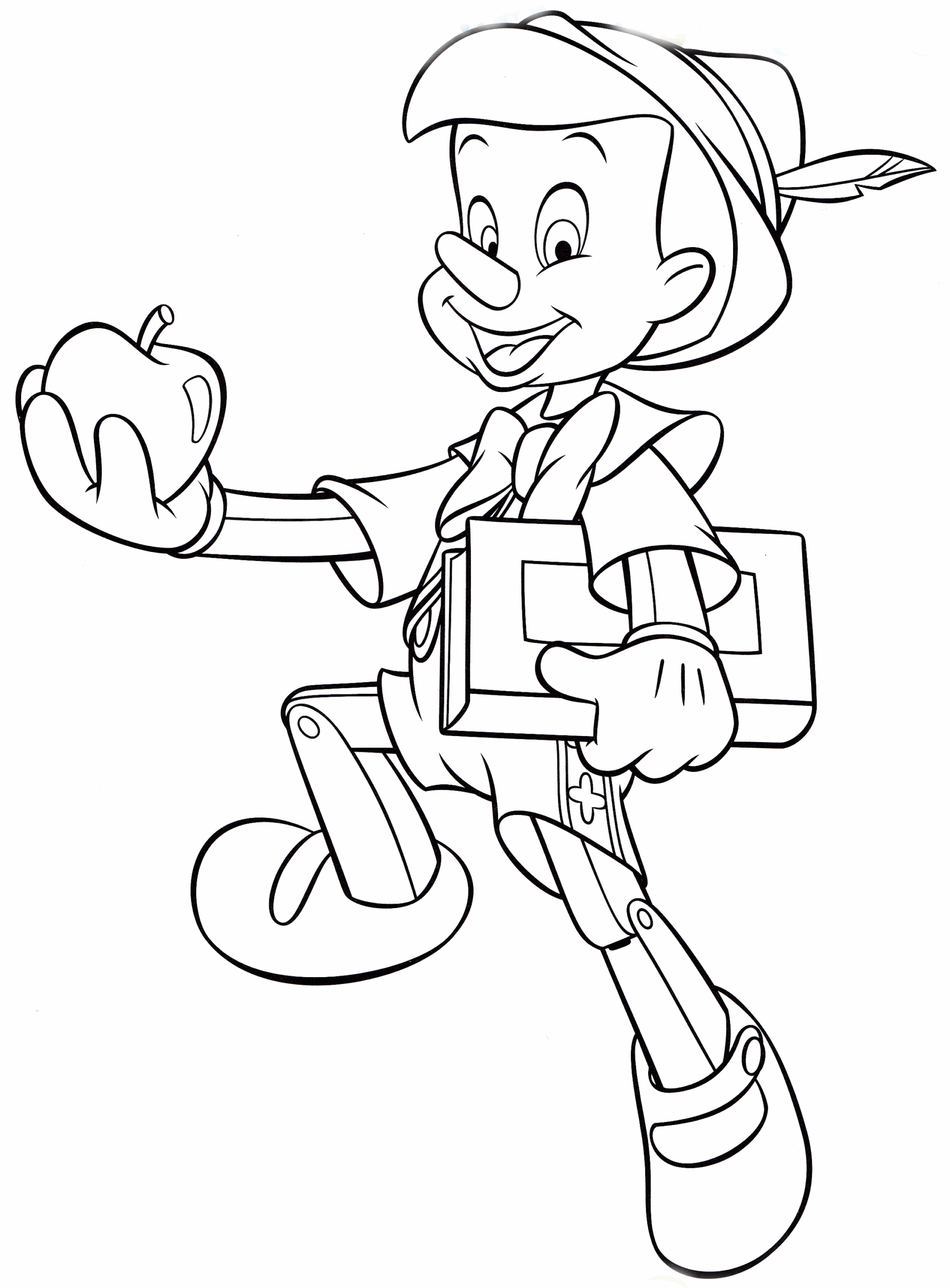 Walt Disney Coloring Pages Pinocchio Personnages De Walt Disney 