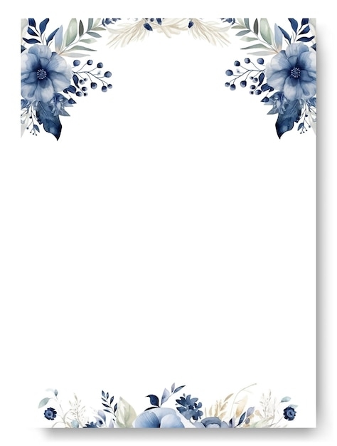 navy blue invitation template