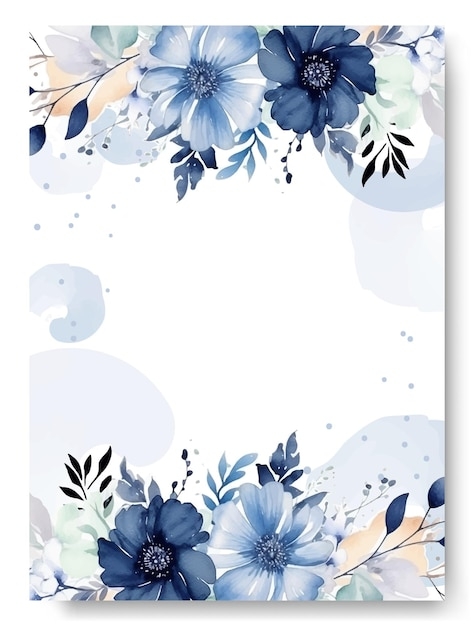Wedding Invitation Blue Background Design Infoupdate