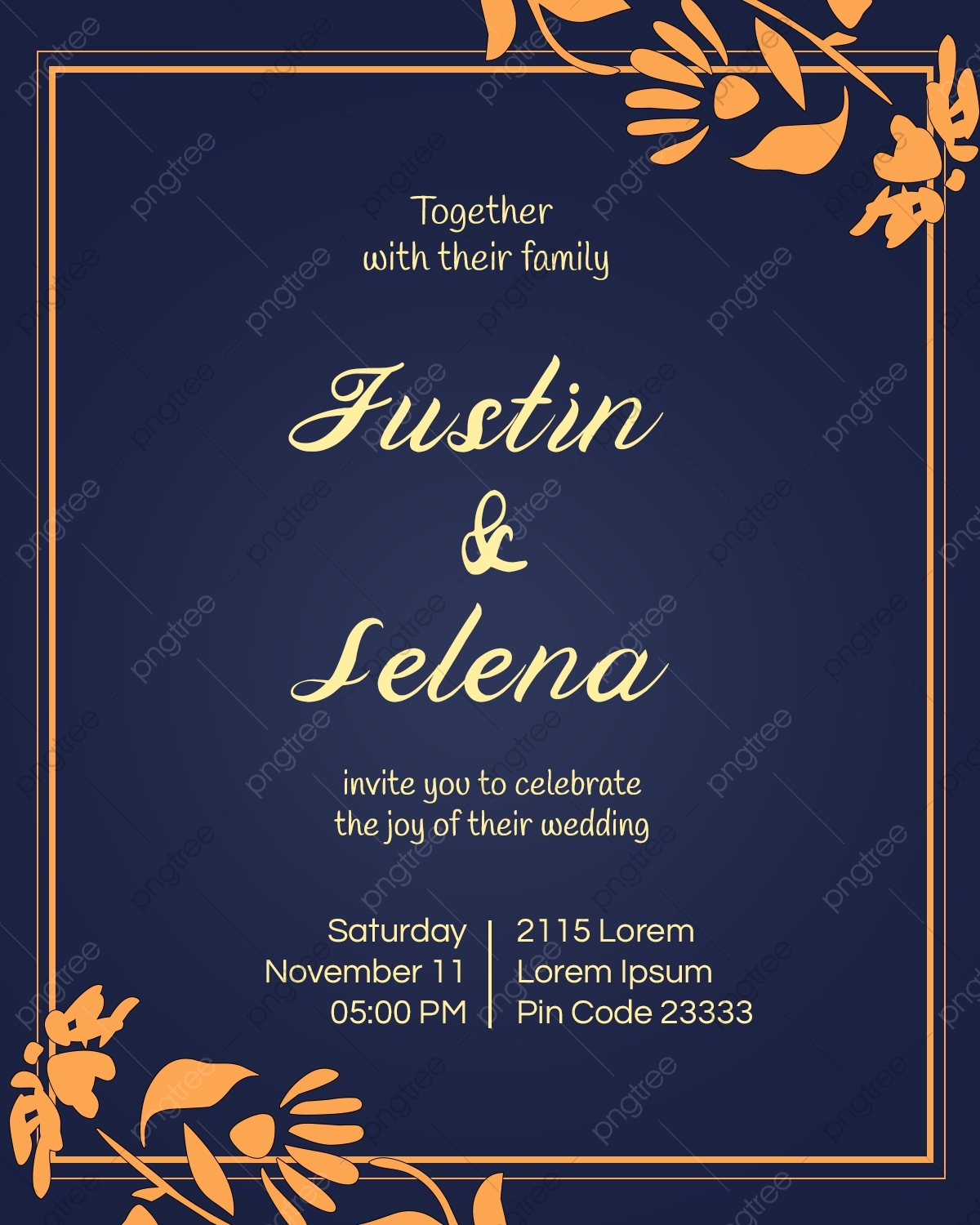 Wedding Invitation Card Template English Template Download On Pngtree