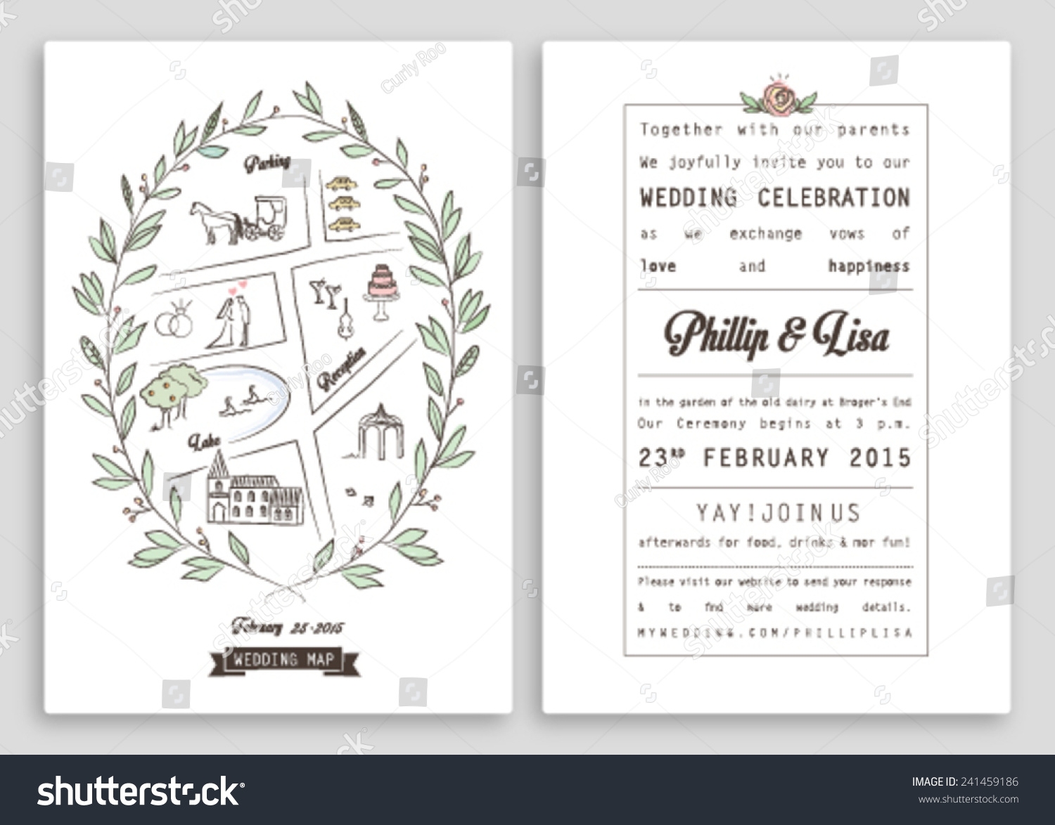 Wedding Invitation Template With Map Royal Invitation Design Nice 