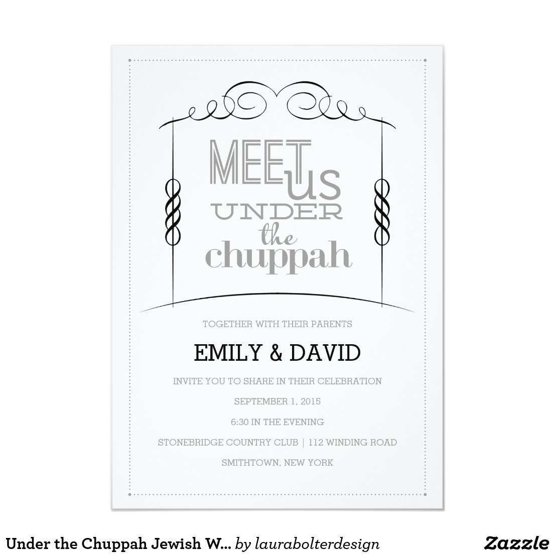 Wedding Invitation Templates Jewish Cards Design Templates