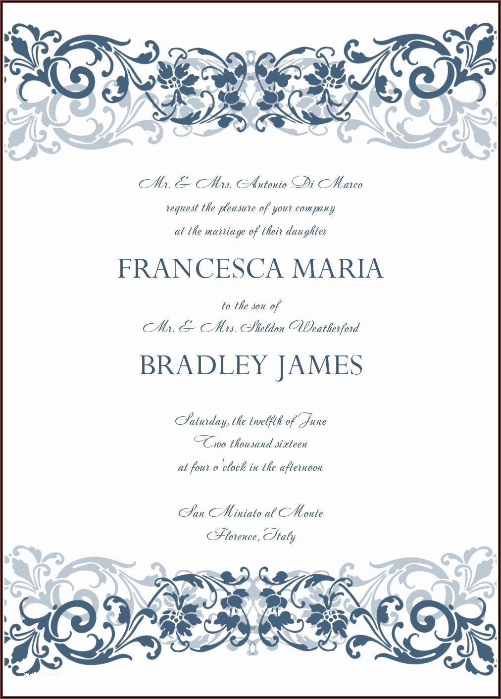 Wedding Invitation Templates Online Free Invitations Resume 