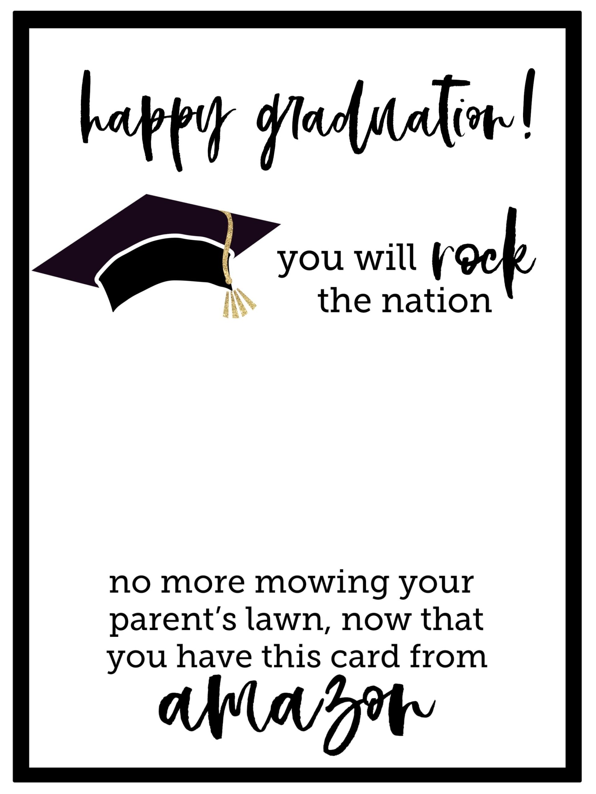 Welcome To Adulthood Free Printable Graduation Cards Studio Diy 