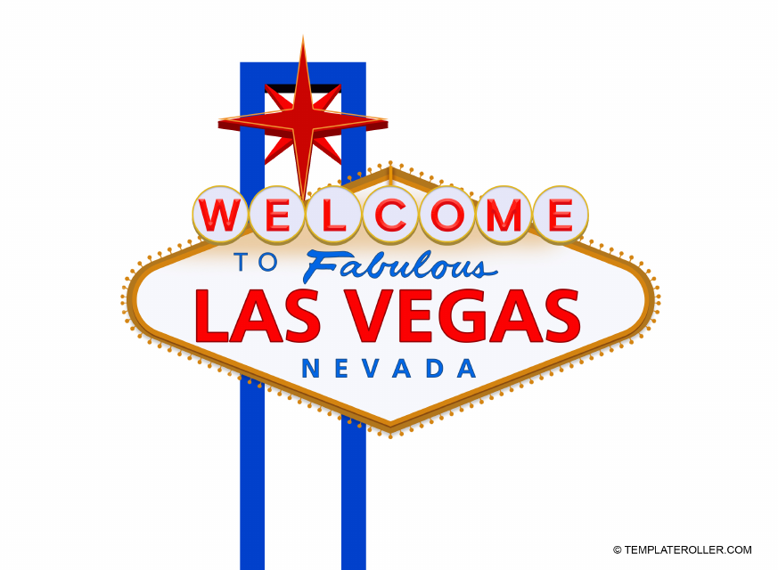 Welcome To Las Vegas Sign Template Download Printable PDF Templateroller