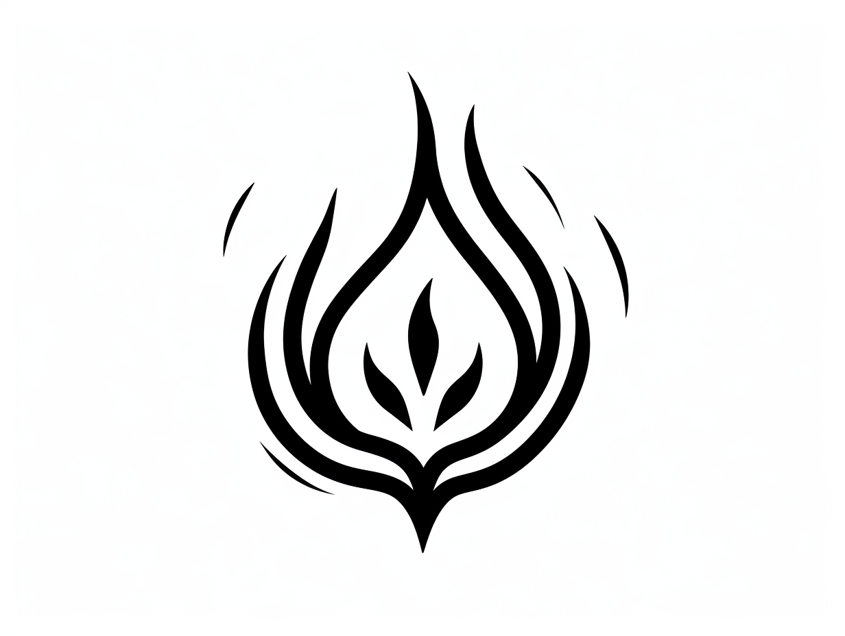 Coloring Page Of Flames