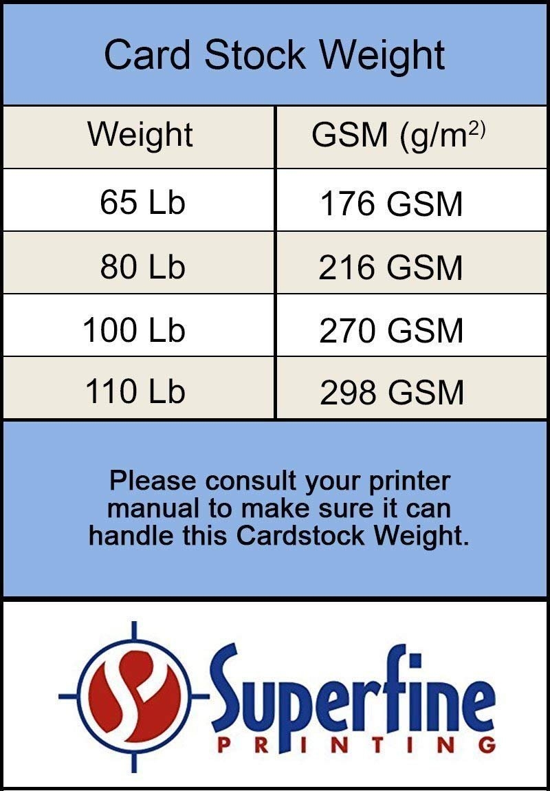 110 lb printable card stock