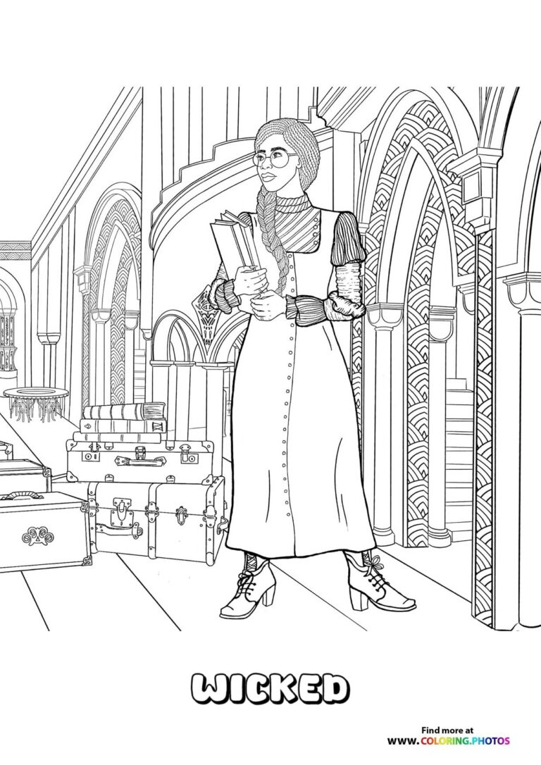 free wicked coloring pages