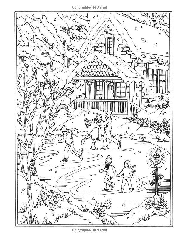 Winter Coloring Page Toddler SimplyColoringPages
