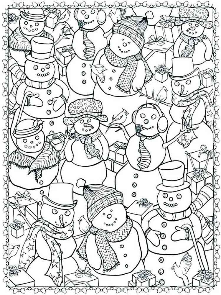 Winter Coloring Pages For Adults