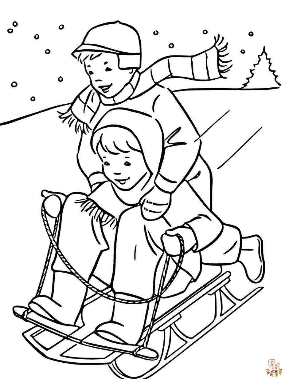 Winter Coloring Pages For Kids Free And Printable 
