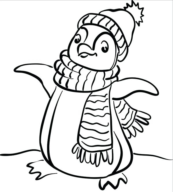 free winter color pages