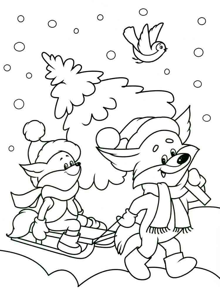 Winter Coloring Pages