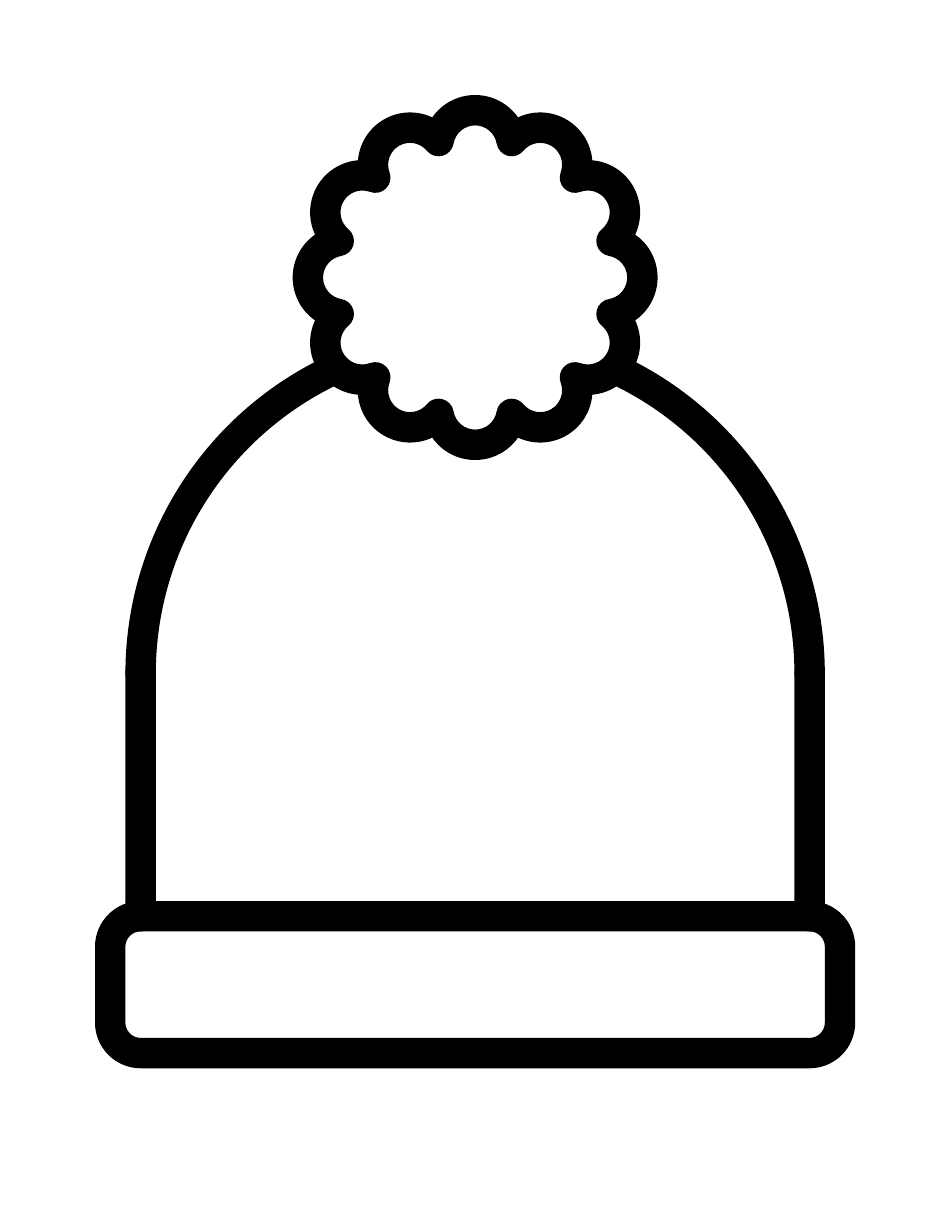 Winter Hat Template Classic Download Printable PDF Templateroller