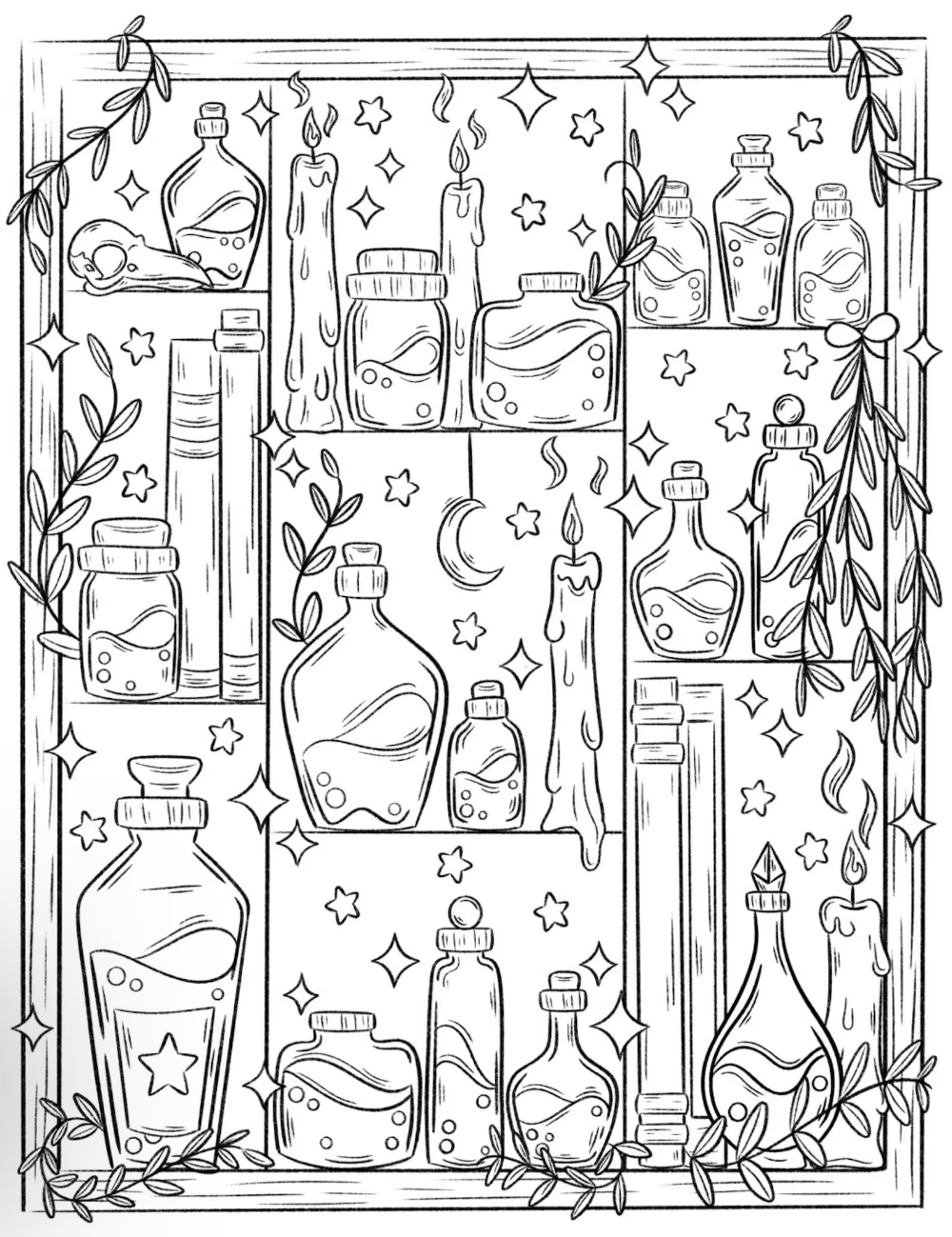 Witchy Coloring Pages