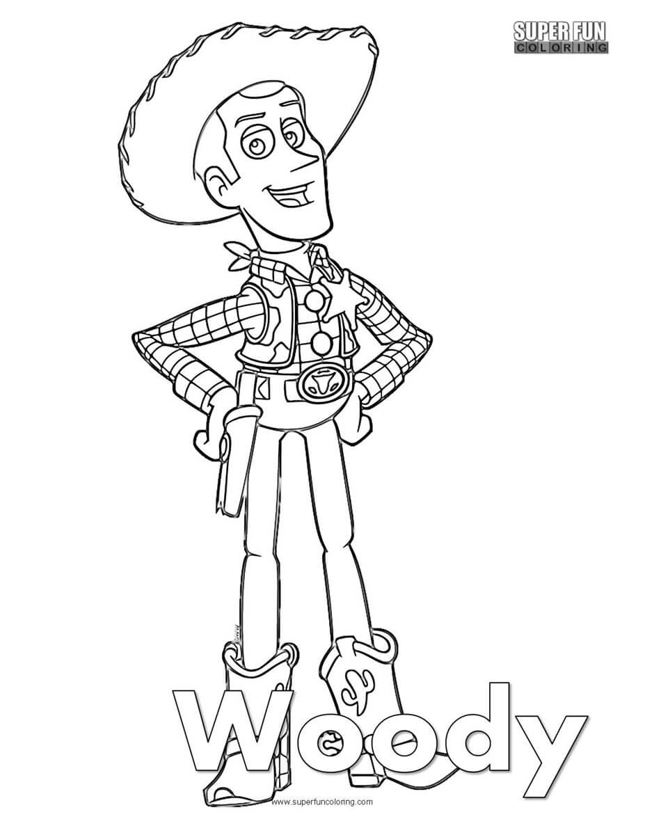 Woody From Toy Story Super Fun Coloring