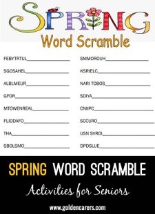 Word Games For Seniors The Elderly Worksheets Library