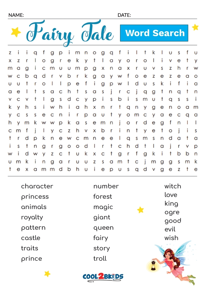 Word Search Printable 10 Year Old Word Search Printable