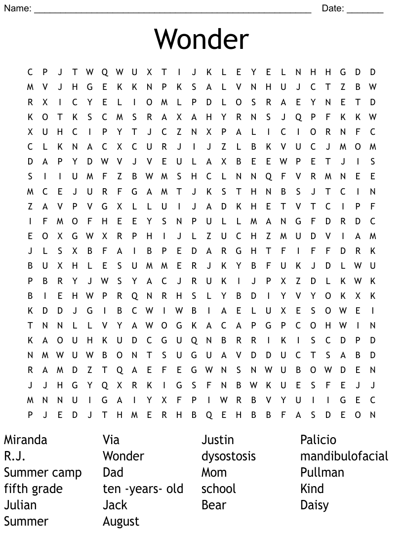 Word Search Printable 10 Year Old Word Search Printable