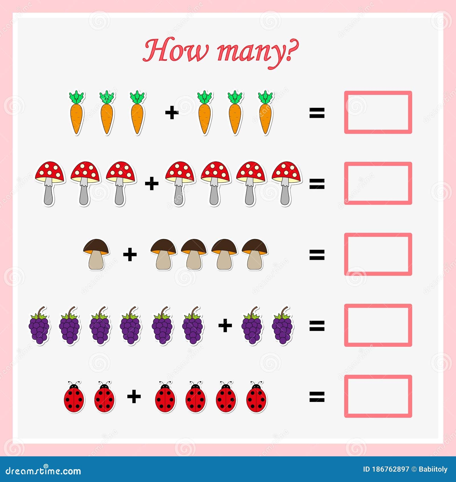 mathematics worksheet for preschool