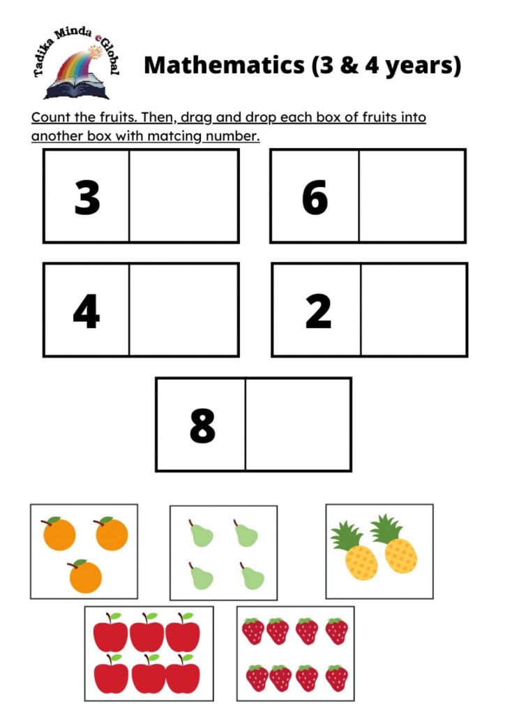 Worksheets For 3 4 Year Olds Printable Templates Online By Paul Printable