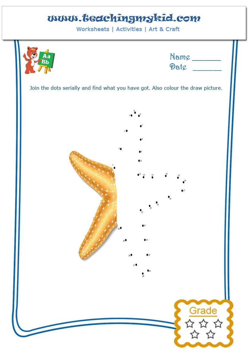 Worksheets For Kids Join The Dots Worksheet 2