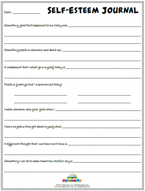 Worksheets For Women Positive Affirmations Printable Worksheets