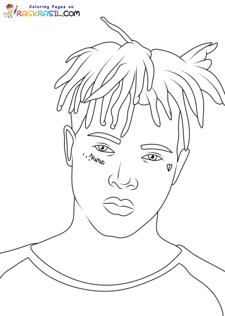 XXXTentacion Coloring Pages Free Printables