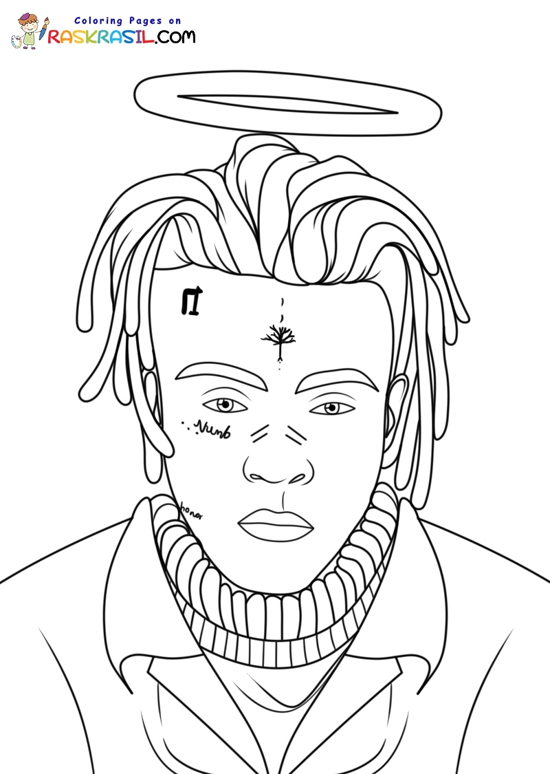 XXXTentacion Coloring Pages Free Printables