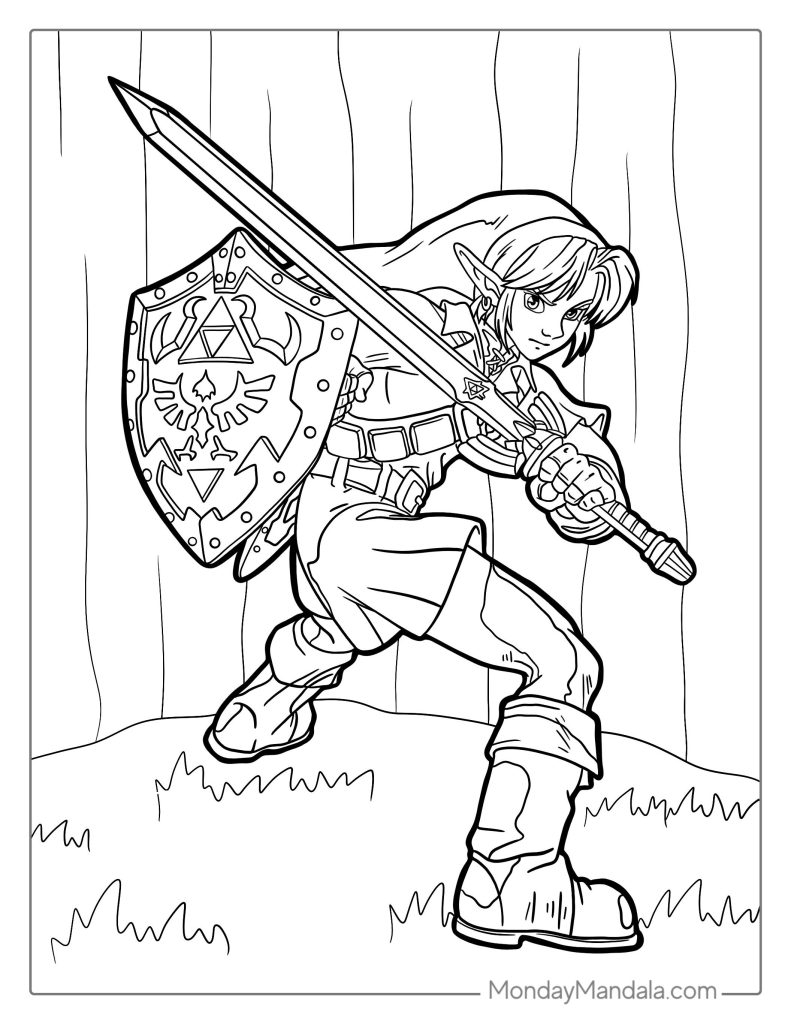 Zelda Coloring Page
