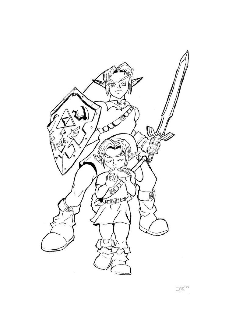 Zelda Coloring Pages Books 100 FREE And Printable 