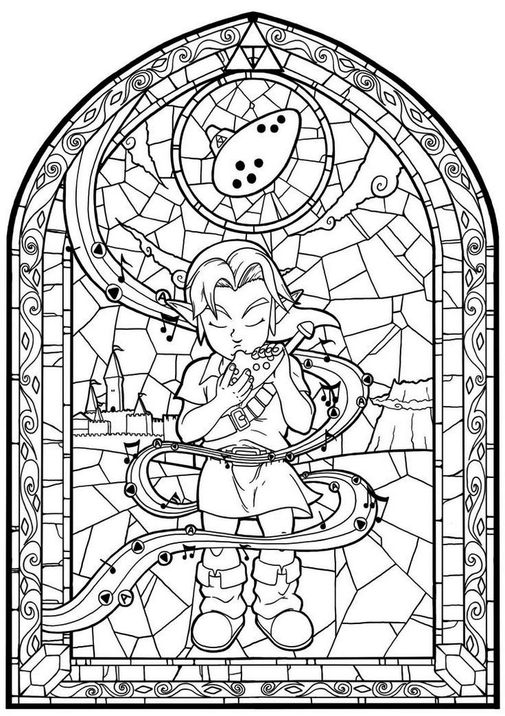 Coloring Pages Legend Of Zelda
